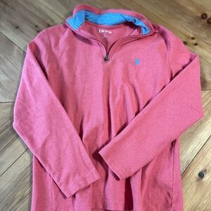 Izod Men's Pink Zip-Up Sweater